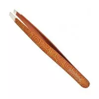 Пинцет для бровей Solinberg G14M1, цветной, наклонное окончание